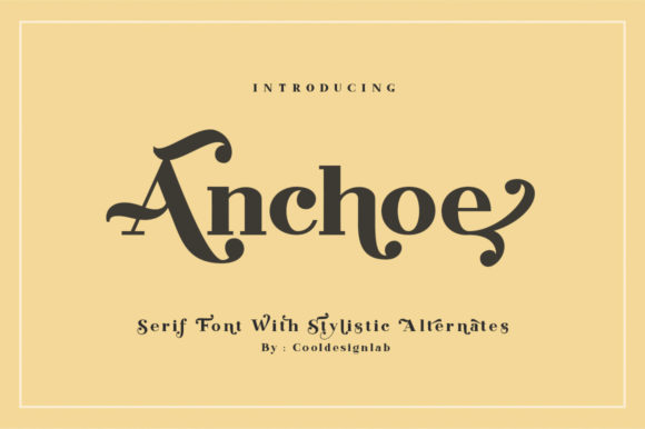 Anchoe: A Refined Serif Font for Modern Web Design