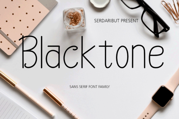 Black Tone Font: Elegant Sans Serif for Web Design