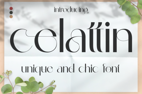 Celattin: A Serif Typeface for Elegant Editorial Design