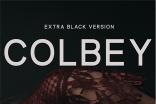 Colbey Extra Black: A Bold Sans Serif Font Review