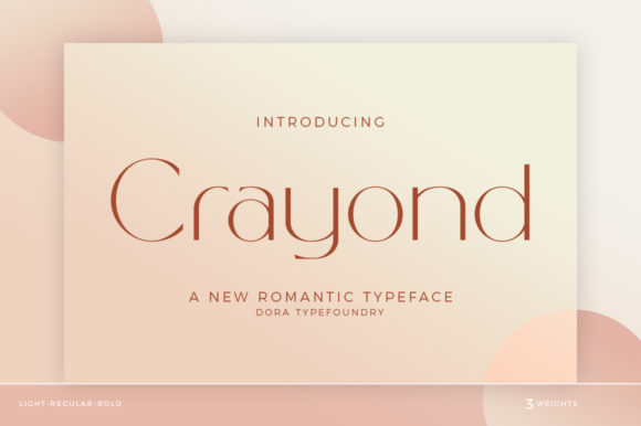 Crayond: A Delicate Sans Serif Font for Web Design