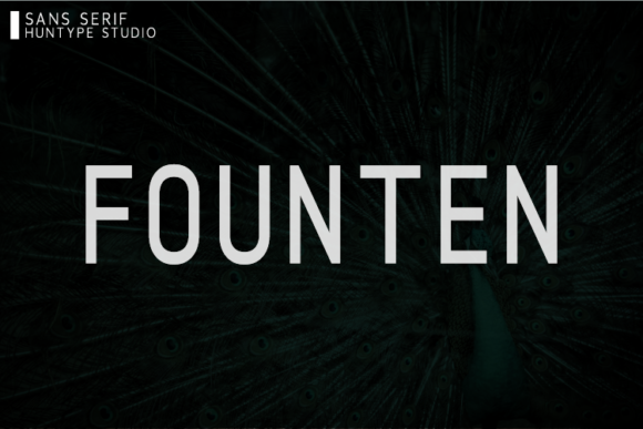 Founten: A Minimal Sans Serif Font for Web Design