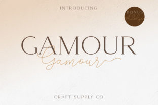 Gamour: A Elegant Serif Font for Crafters