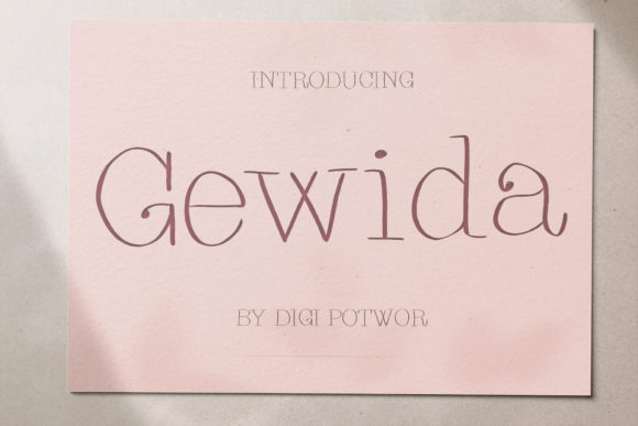Gewida: The Serif Font That Sharpens Campaign Clarity