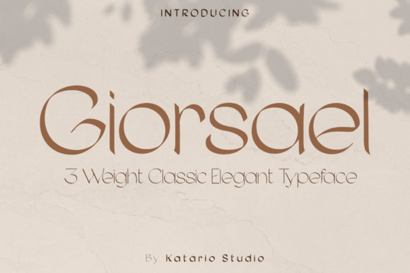 Giorsael: A Refined Sans Serif Typeface for Modern Editorial Design