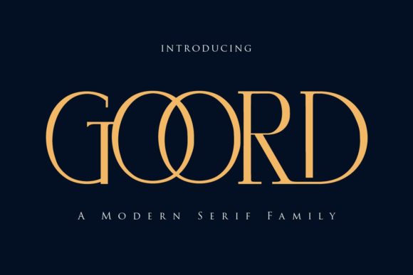 Goord: A Refined Serif Font for Modern Web Design