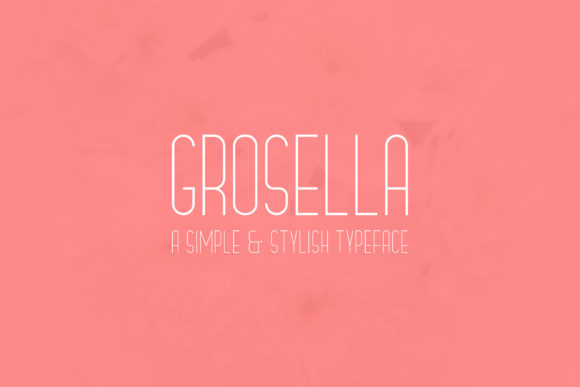 Grosella: An Elegant Sans Serif Typeface for Editorial Design