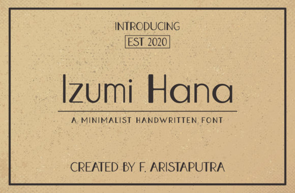 Izumi Hana: A Refined Sans Serif Typeface for Modern Editorial Design