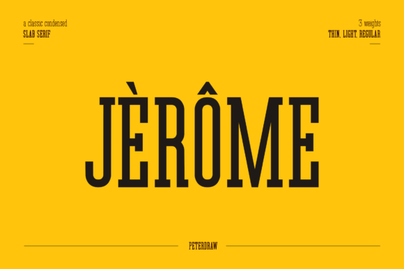 Jerome: A Timeless Slab Serif Font for Modern Branding