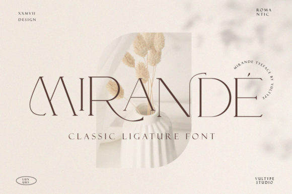 Mirande: A Delicate Serif Font for Branding