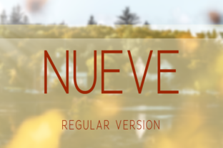 Nueve: A Clean Sans Serif Typeface for Modern Brands