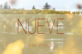 Nueve Thin: A Clean Typeface for Modern Brands