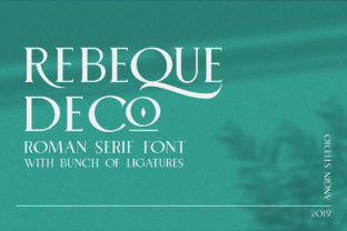 Rebeque Deco: A Serif Font for Crafters