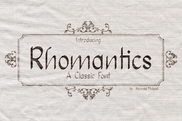 Rhomantics: A Clean Typeface for Branding