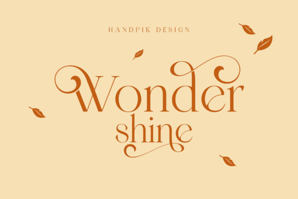 Wonder Shine: A Serif Font for Polished Branding